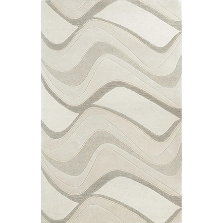 Homeroots 27 x 45 in. Wool Ivory Area Rug 353540